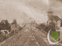 Estación de Banfield - Puesto de señaleros de la calle Vieytes - Rincon y caseron con la torre del mirador - Castillo de Banfield con torre de mirador.