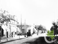 Calle Maipu en 1930. Banfield Este.