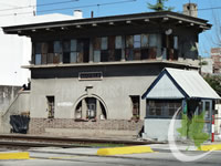 Puesto señalero de la estacion de Banfield - Calle Vieytes / Rincón y vías del tren - Puesto de cambio de vías del Ferrocarril Gral. Roca