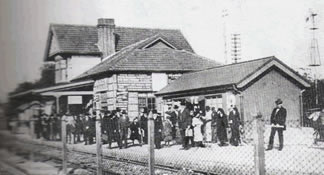 Antigua Postal de la Estación de la ciudad de Banfield